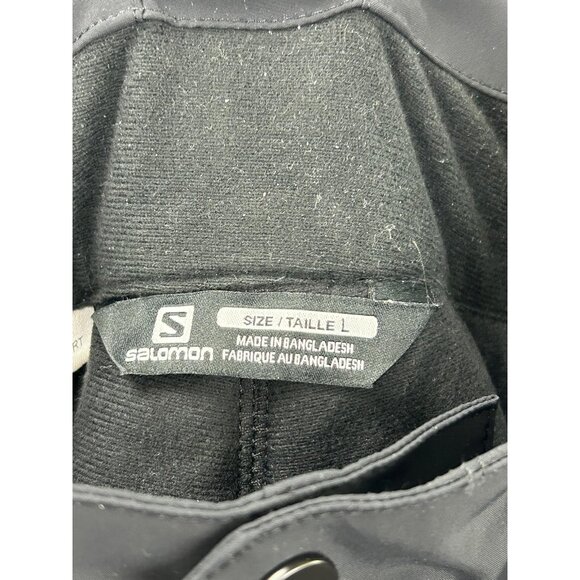 Salomon Men's Size Large Primaloft Snow Overalls Jumpsuits Black - Picture 3 of 16